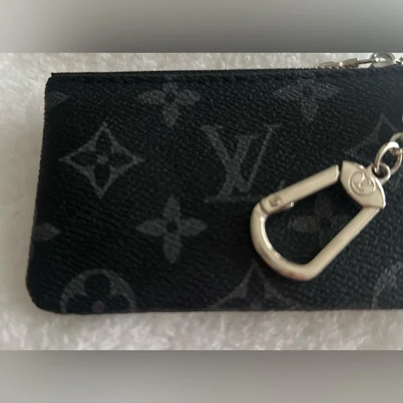 💖LV Black and Grey Monogram Coin Pouch Bag with Silver hardware - Picture 4 of 10